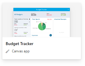 Budget Power App Template