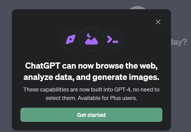 ChatGPT can now browse the web, analyze data, and generate images. multimodal LLM